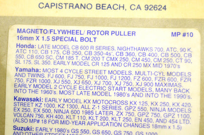 New DS Sales Magneto Flywheel Puller 16mm X 1.5mm NOS