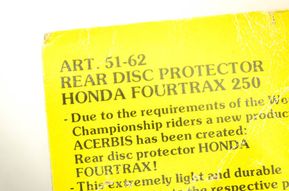 Acerbis 51-62, 51-62B Blue Rear Disc Protector NOS