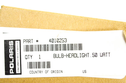 New OEM Polaris 4010253 Headlight Bulb 50W NOS