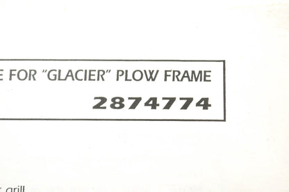 Glacier Plow Mount Kit NOS