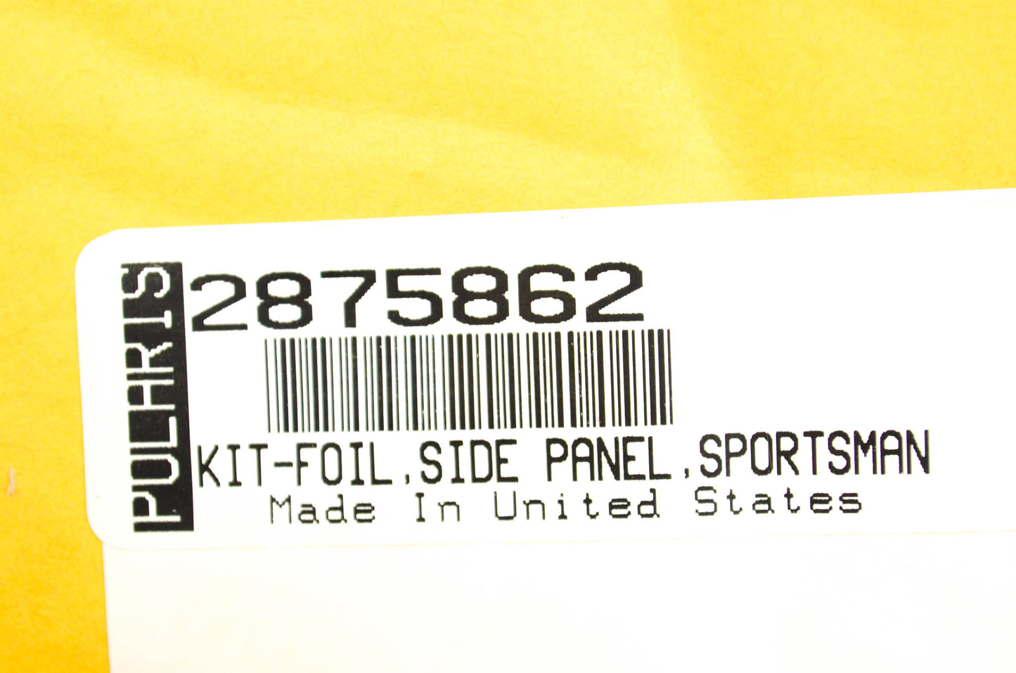 OEM Polaris 2875862 Side Panel Foil Kit NOS