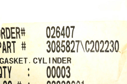 OEM Polaris 3085827 Cylinder Base Gasket NOS