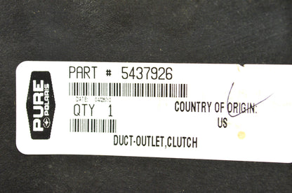 New OEM Polaris Clutch Outlet Duct NOS
