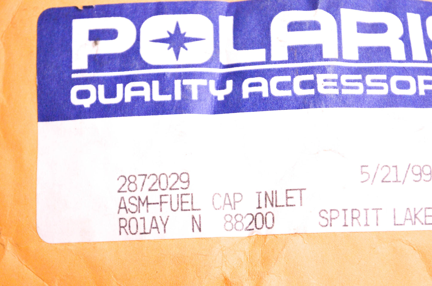 New OEM Polaris 2872029 Fuel Inlet Cap Kit NOS