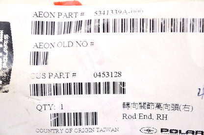 OEM Polaris 453128 Right Rod End NOS