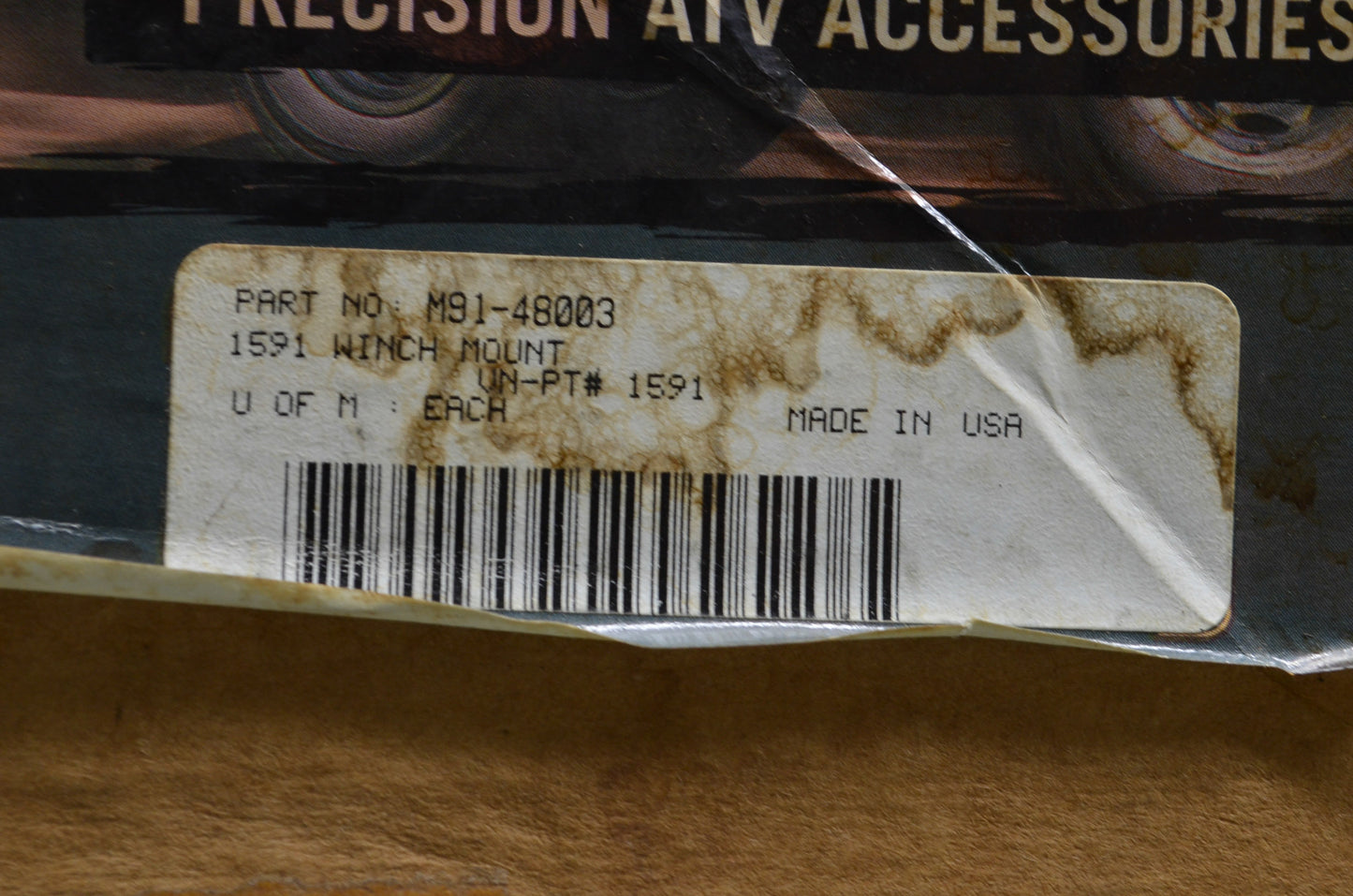 Moose Racing M91-48003 Polaris Winch Mount Kit NOS