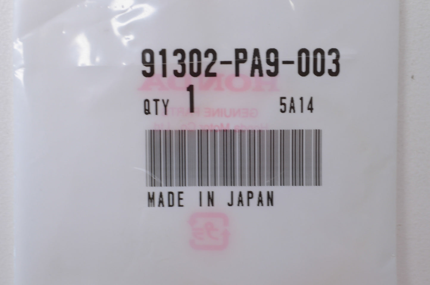 OEM Honda 91302-PA9-003 O-Ring (39.8X2.2) NOS