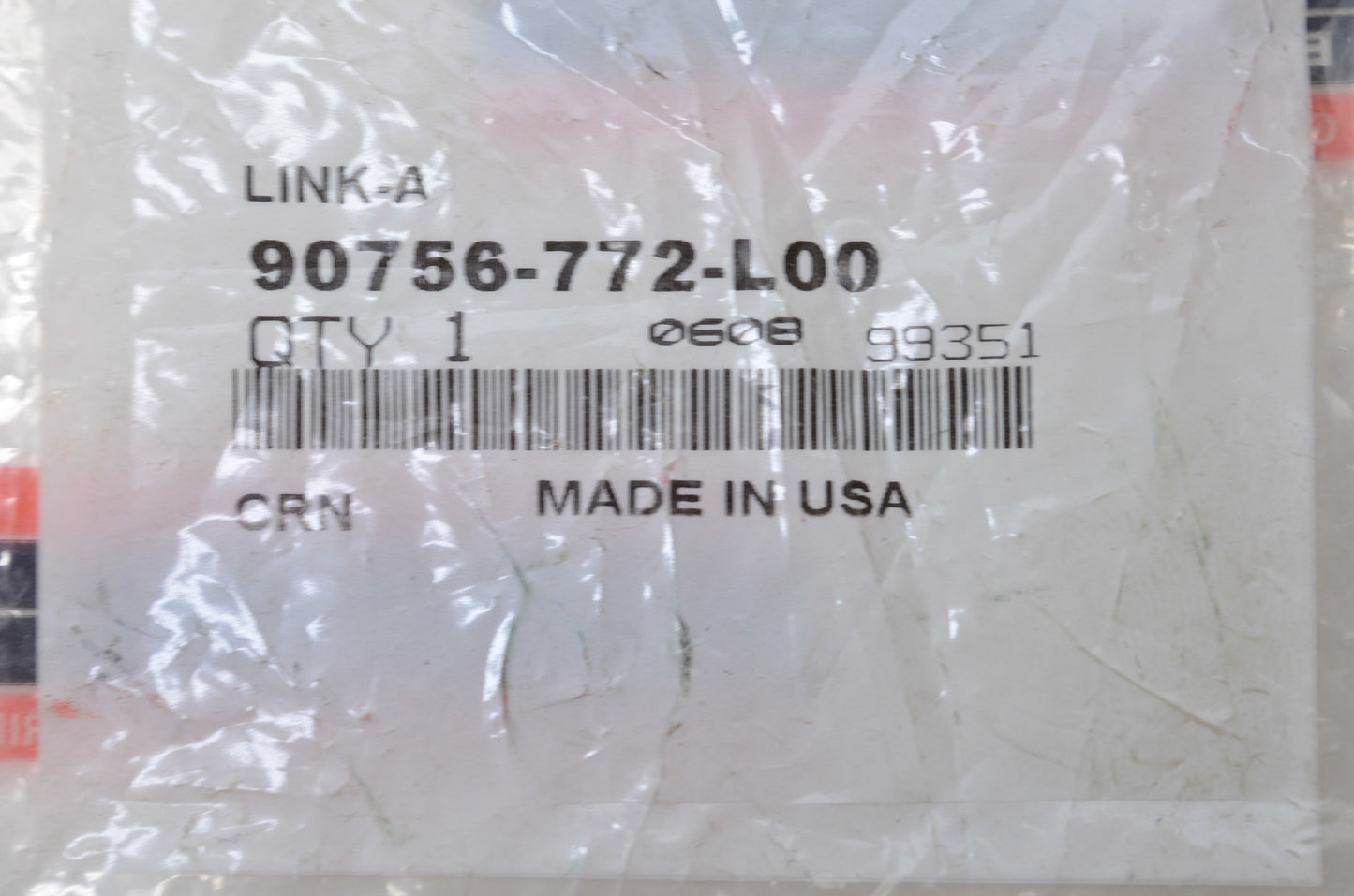 OEM Honda 90756-772-L00 Link NOS