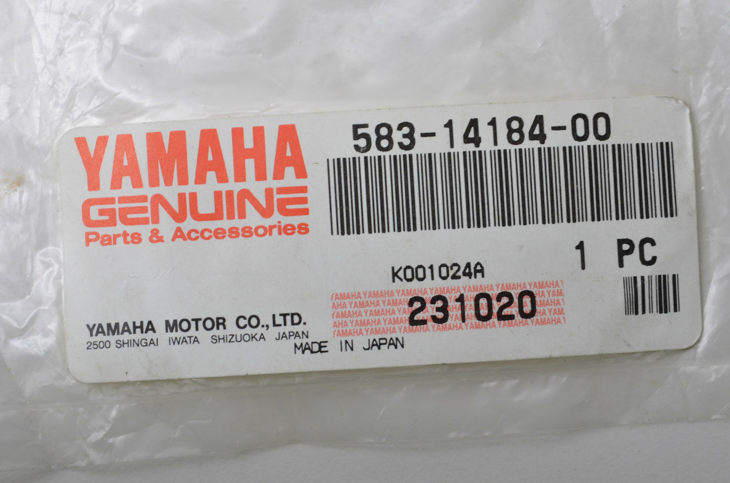 New OEM Yamaha Gasket NOS