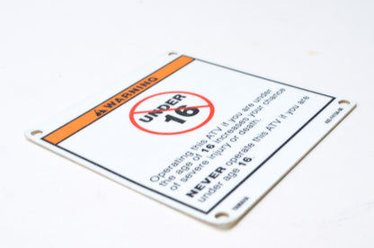New OEM Yamaha Warning Decal NOS