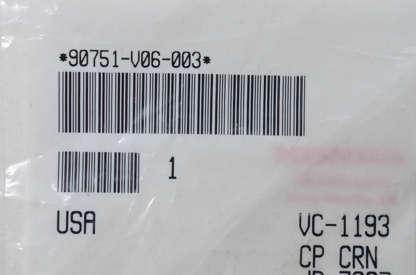 OEM Honda 90751-V06-003 Pin 5/16X7/8 NOS