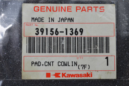 OEM Kawasaki 39156-1369 Front Right Center Cowling Pad NOS