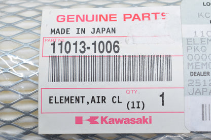 New OEM Kawasaki 11013-1006 Air Cleaner Element NOS