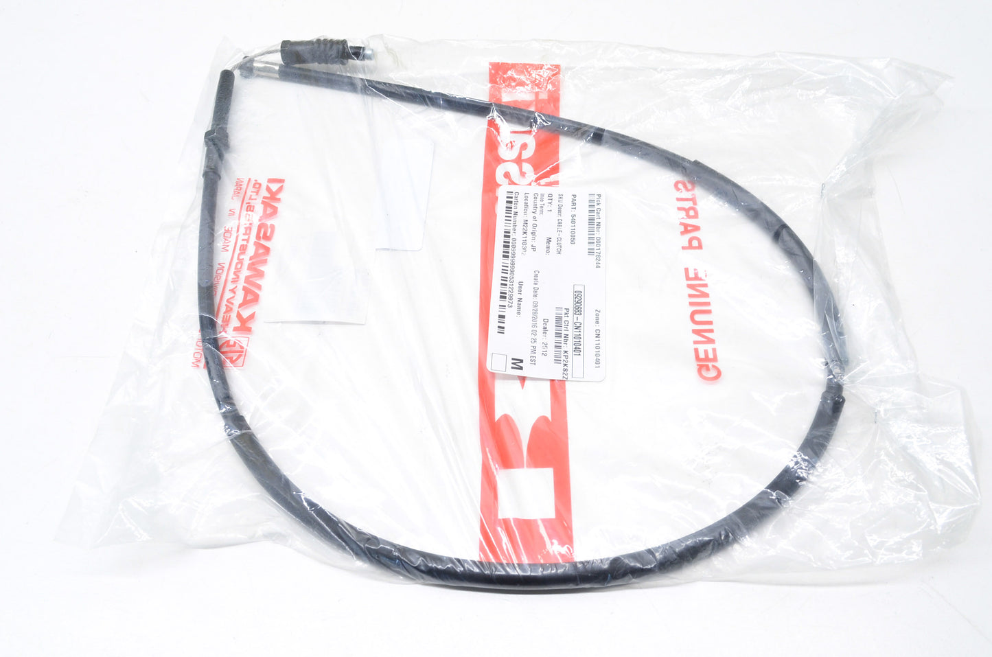 OEM Kawasaki 54011-0050 Clutch Cable NOS