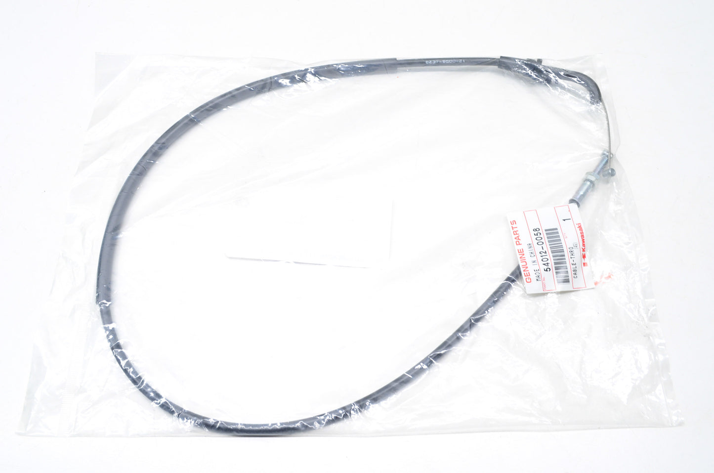 OEM Kawasaki 54012-0058 Opening Throttle Cable NOS
