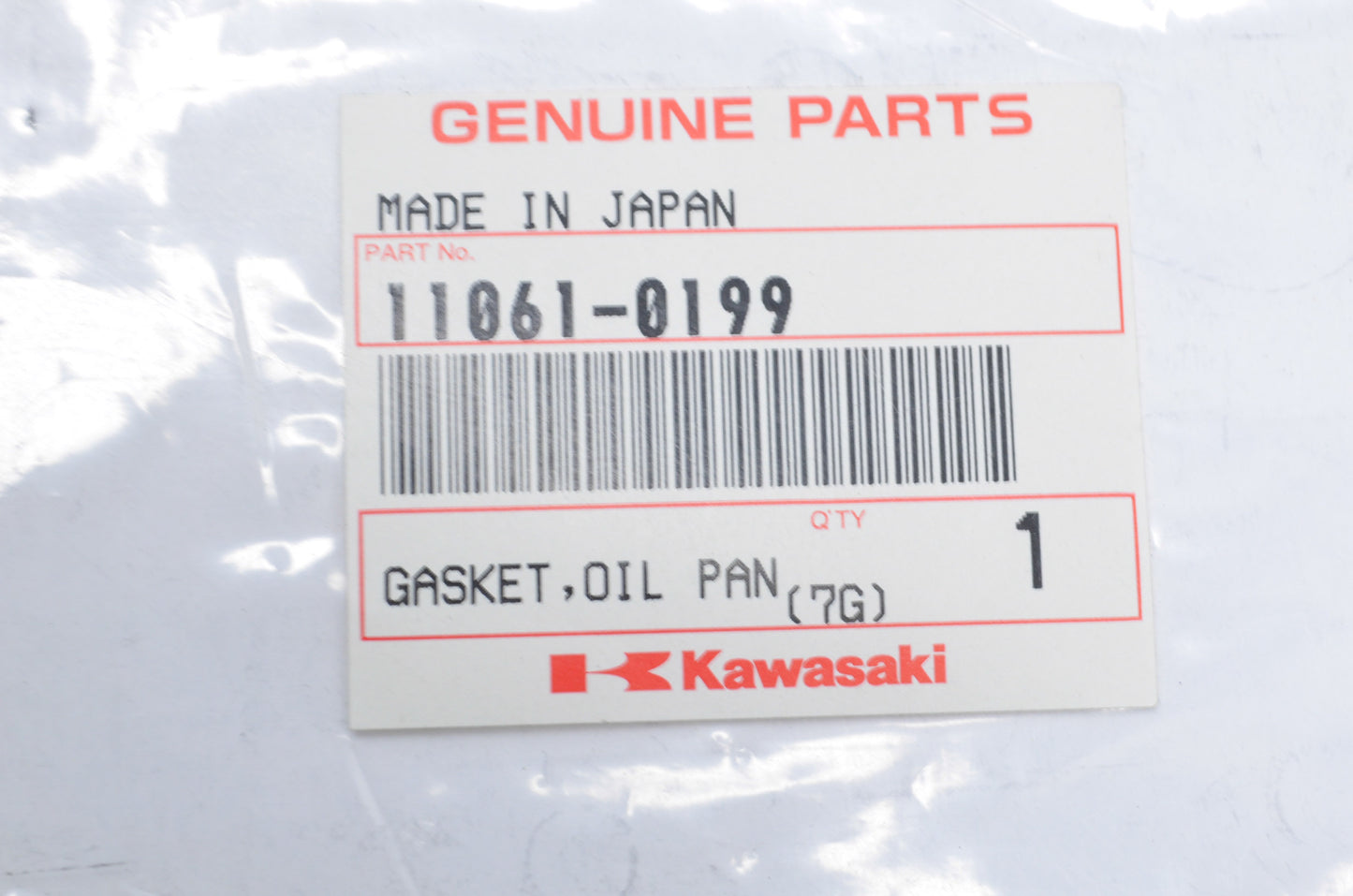 OEM Kawasaki 11061-0199 Oil Pan Gasket NOS