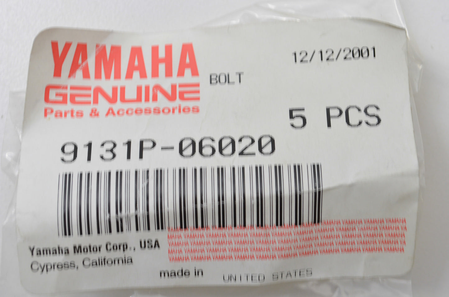 New OEM Yamaha Bolt NOS