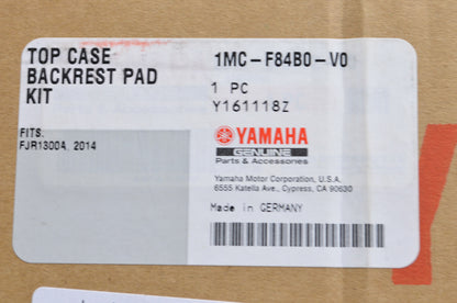 New OEM Yamaha Back Rest Pad Kit NOS