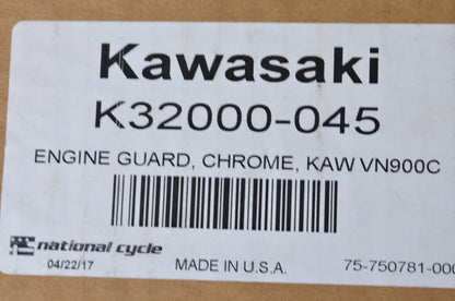 New OEM Kawasaki Chrome Engine Guard Kit NOS