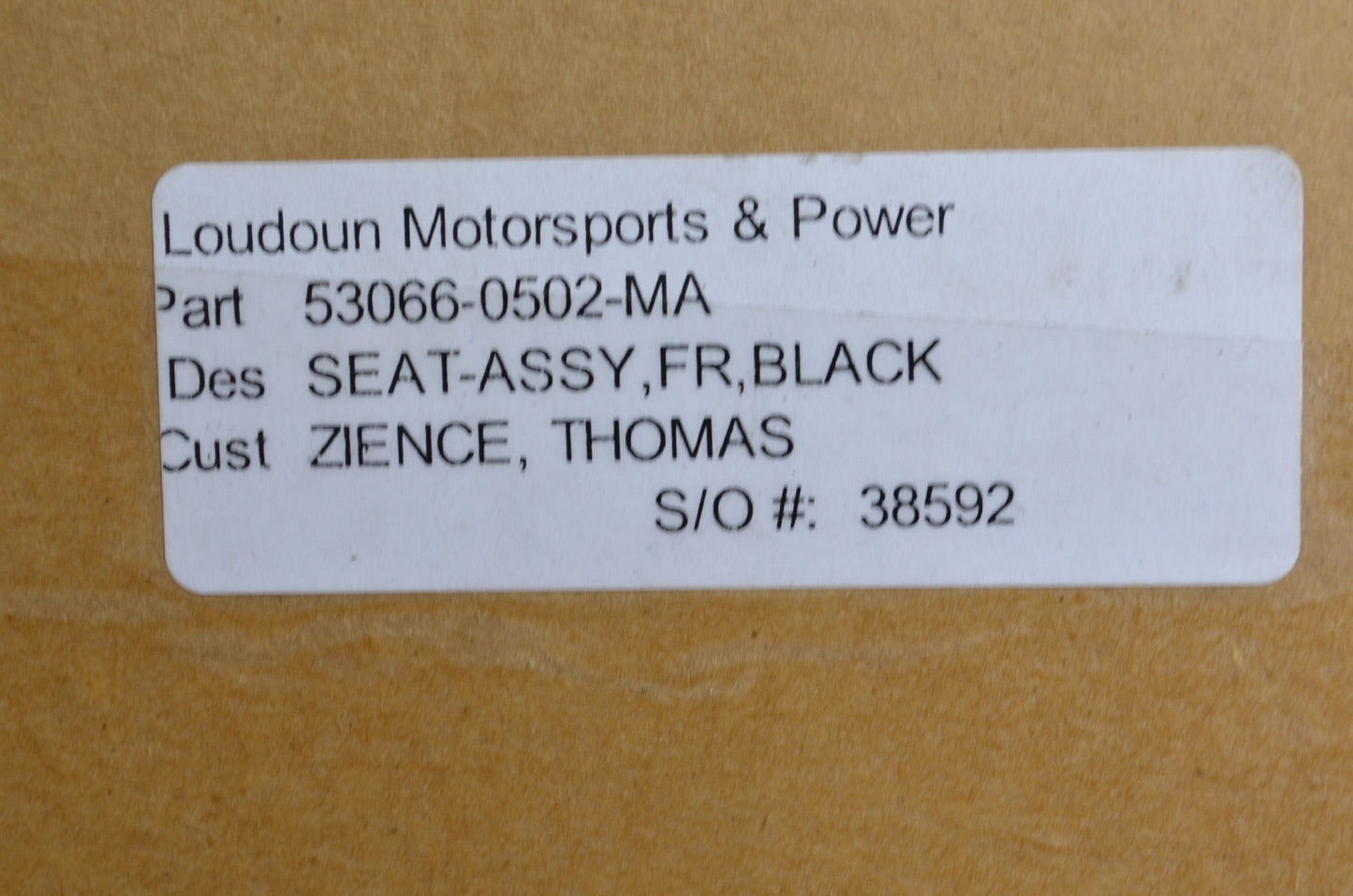 OEM Kawasaki 53066-0502-MA Front Black Seat Assembly NOS