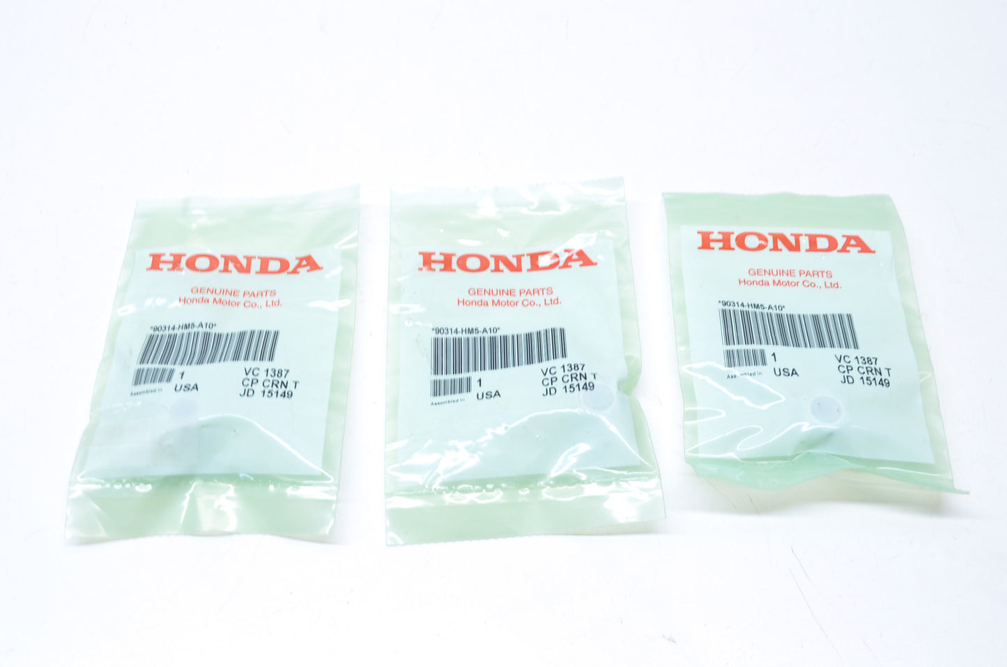 OEM Honda 90314-HM5-A10 Wheel Nut Qty 3 NOS