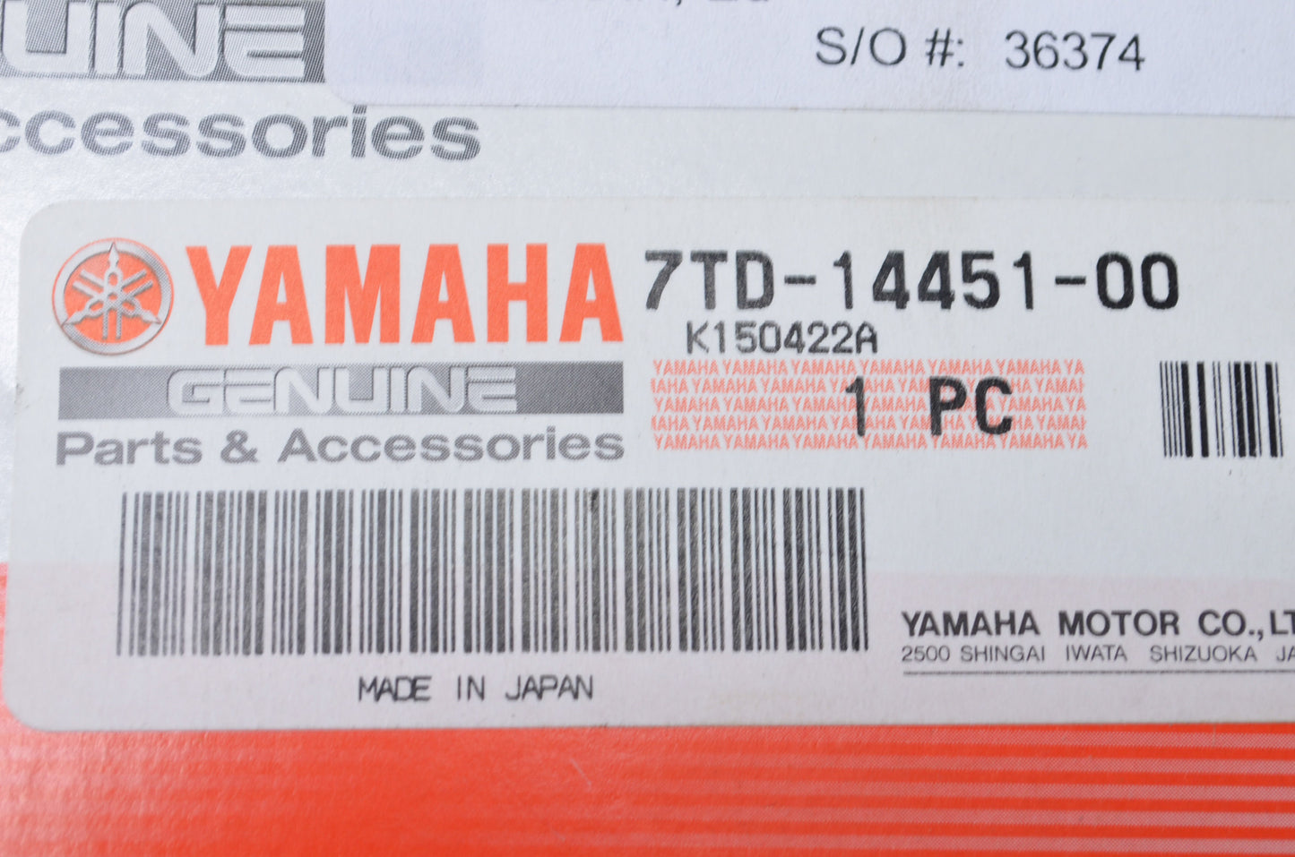 New OEM Yamaha Air Filter NOS