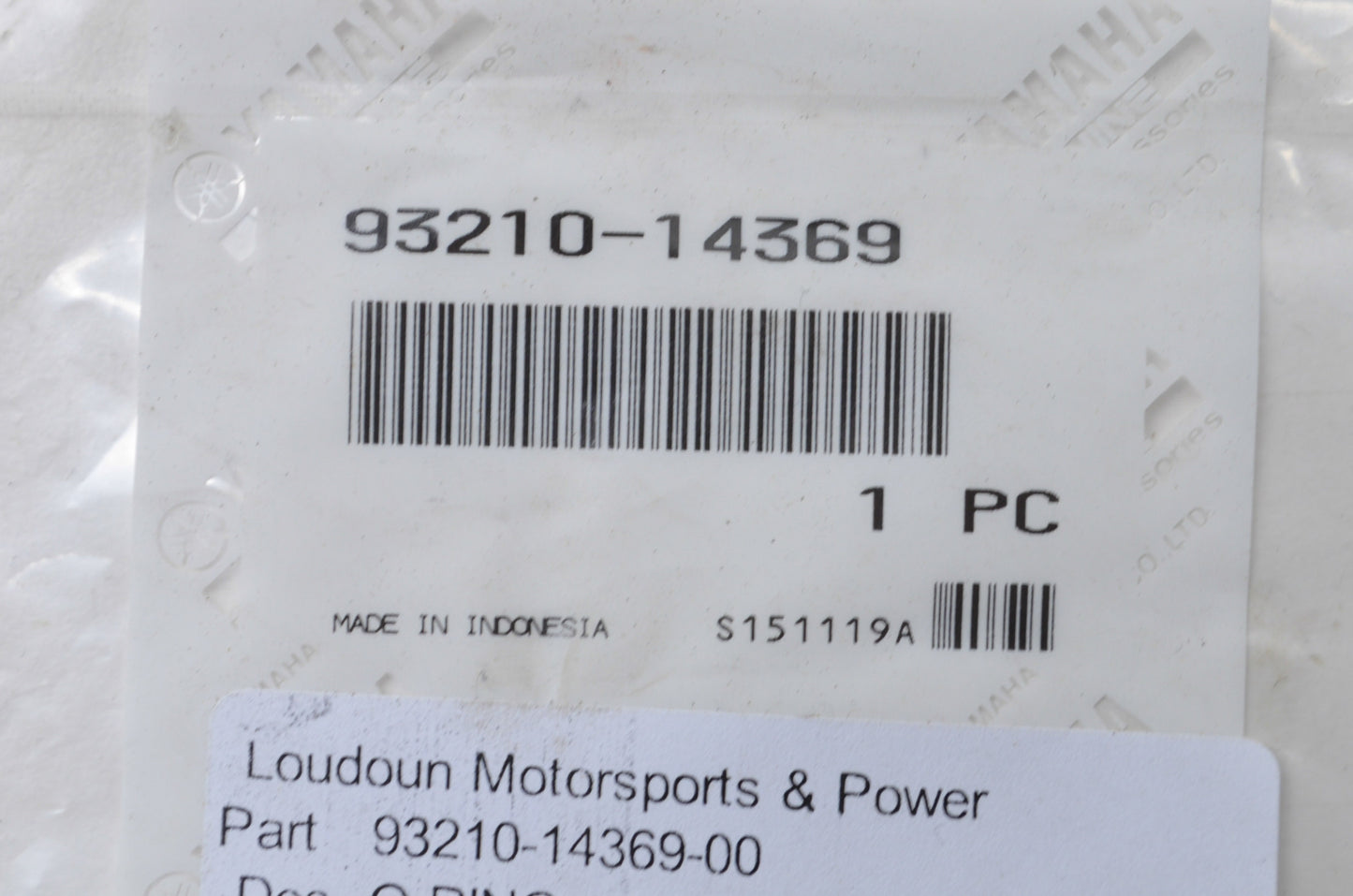 OEM Yamaha 93210-14369-00 O-Ring NOS