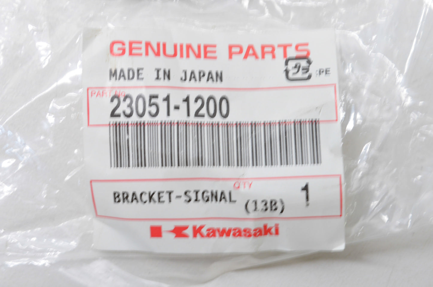 OEM Kawasaki 23051-1200 Front Signal Lamp Bracket NOS