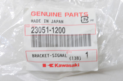 OEM Kawasaki 23051-1200 Front Signal Lamp Bracket NOS