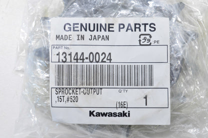 OEM Kawasaki 13144-0024 Output Sprocket 15T NOS