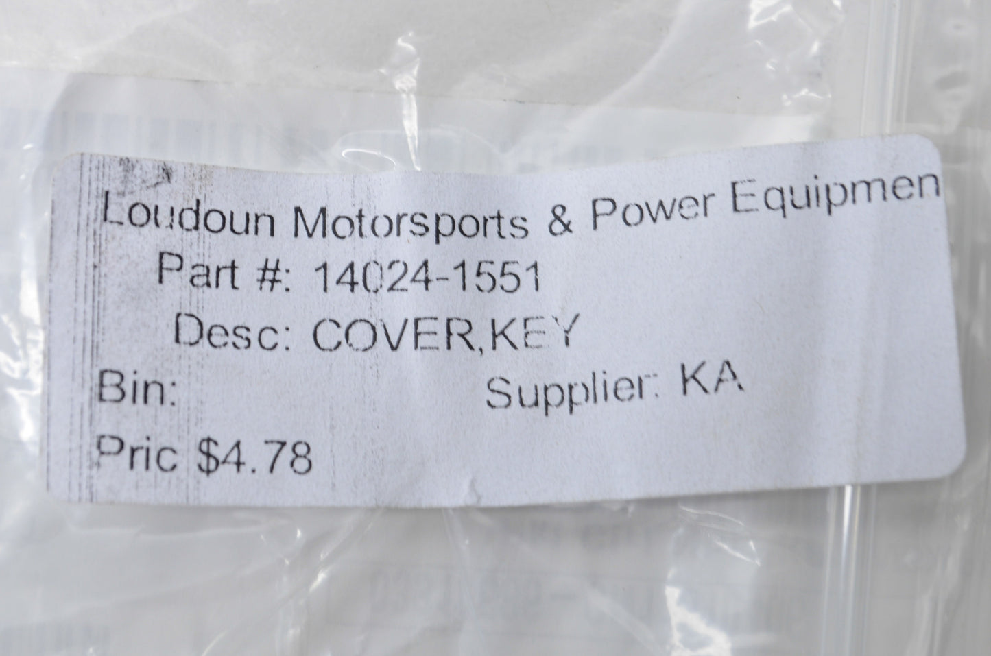 OEM Kawasaki 14024-1551 Key Cover NOS