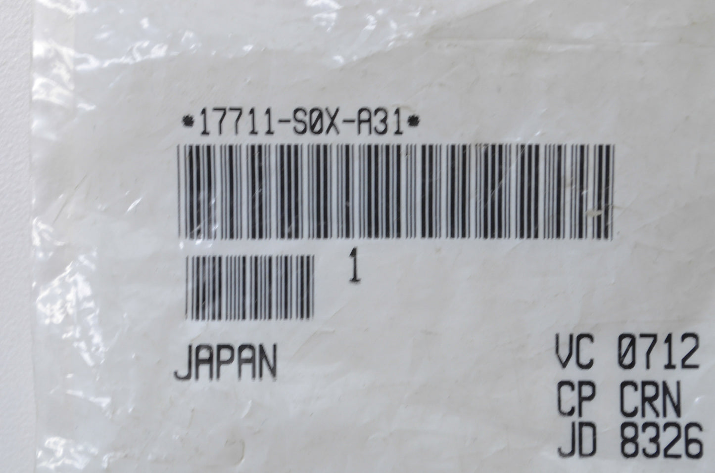 OEM Honda 17711-S0X-A31 Retainer NOS