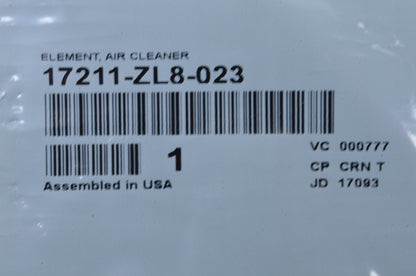 OEM Honda 17211-ZL8-023 Air Cleaner Element NOS