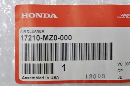 OEM Honda 17210-MZ0-000 Air Cleaner NOS