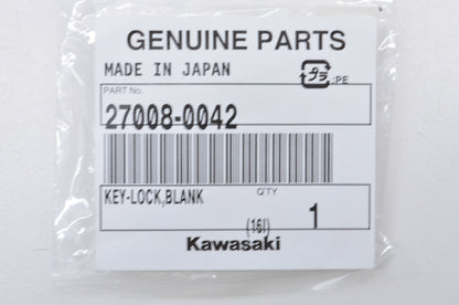 OEM Kawasaki 27008-0042 Blank Lock Key NOS