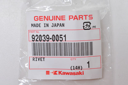OEM Kawasaki 92039-0051 Rivet