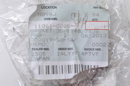 OEM Kawasaki 11061-0285 Gasket 38.1x48.7x32 NOS