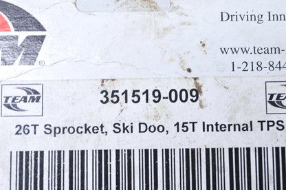 Team 351519-009 Sprocket 26T Ski-Doo NOS