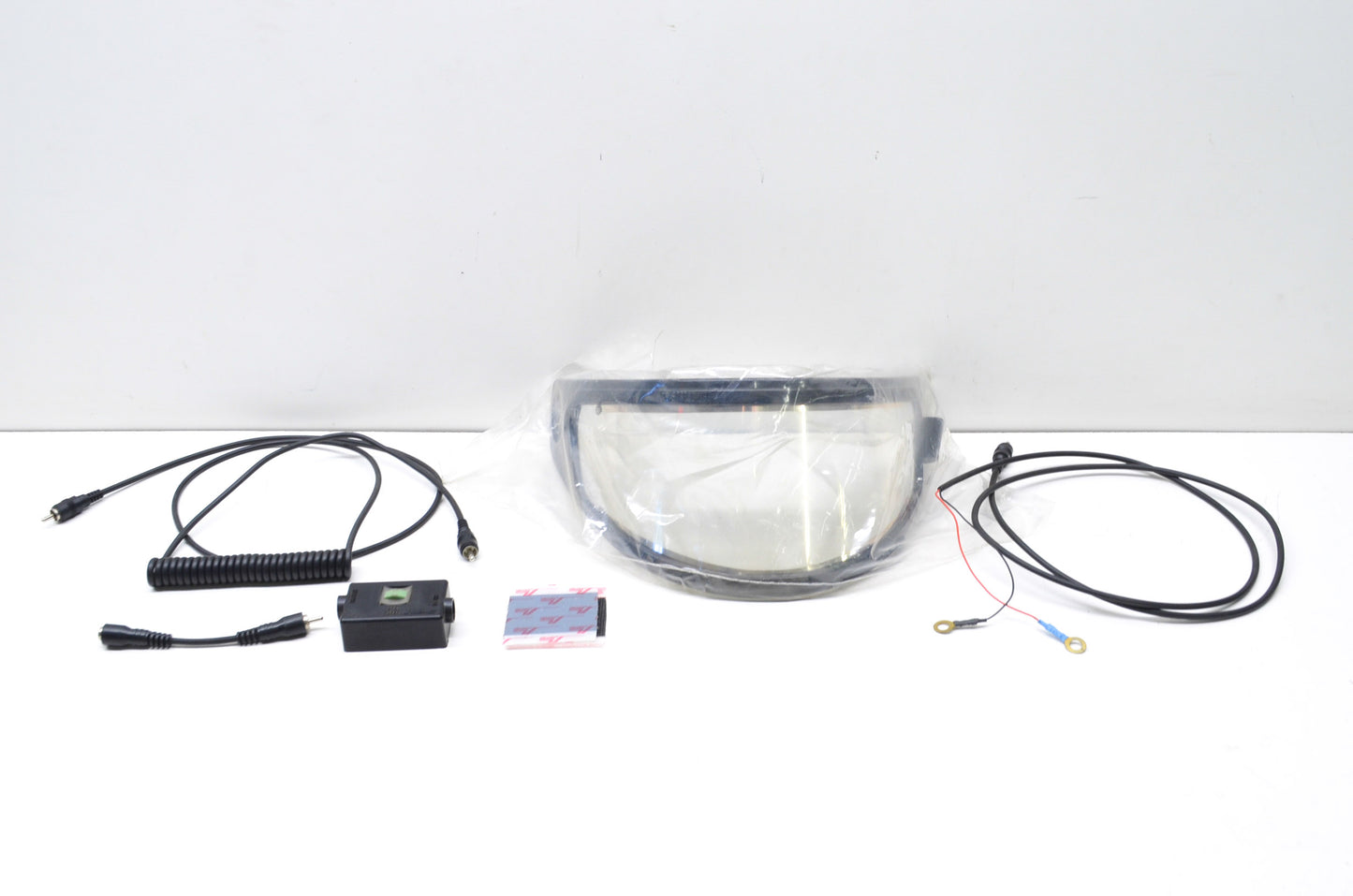 New OEM KBC Electric Snowmobile Dual Face Shield Kit NOS