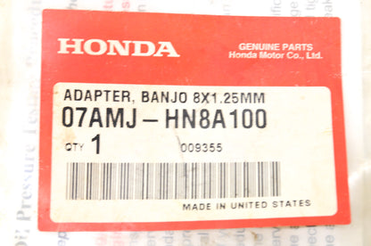 OEM Honda 07AMJ-HN8A100 Banjo Bolt 8X1.25 NOS
