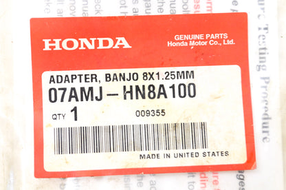 OEM Honda 07AMJ-HN8A100 Banjo Bolt 8X1.25 NOS