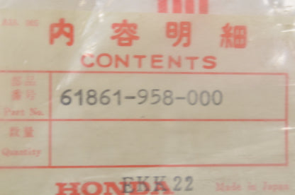 New OEM Honda 61861-958-000 Front Splash Guard NOS