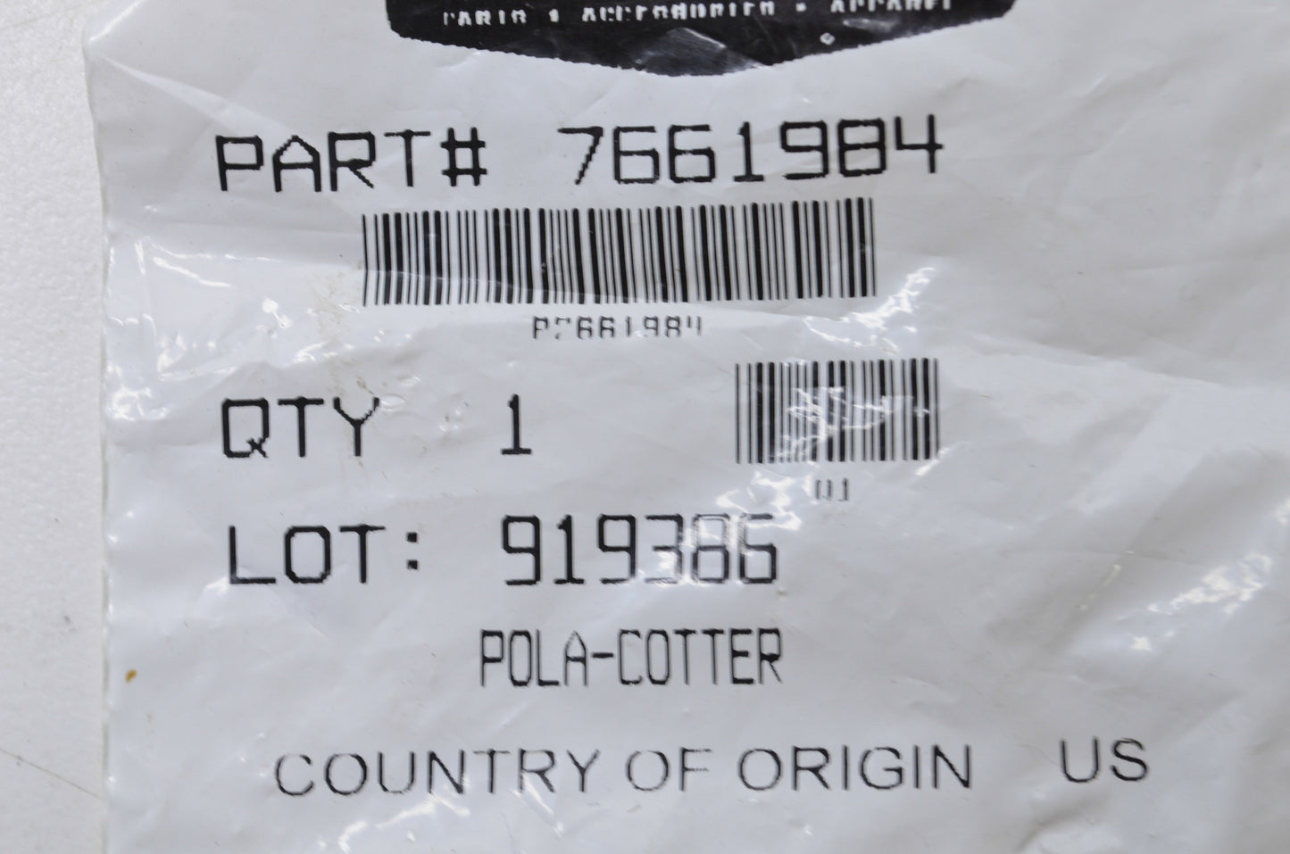 OEM Polaris 7661984 Locking Cotter Pin 3/32x3/4 NOS