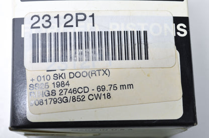 New OEM Wiseco Ski-Doo Piston Kit 69.75 mm NOS