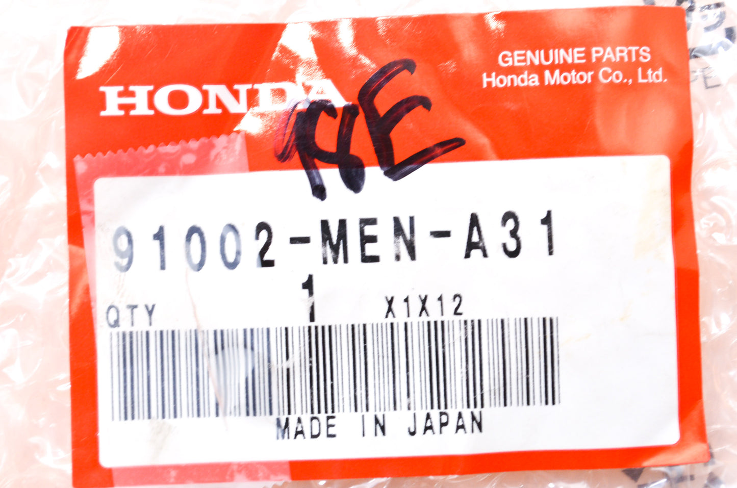 OEM Honda 91002-MEN-A31 Bearing 12x24x6 NOS