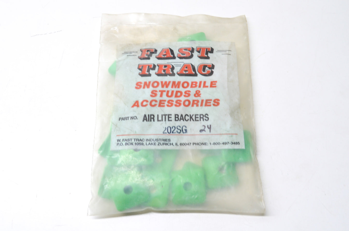 Fast Trac 202SG24 Air Lite Green Backer QTY 24 NOS