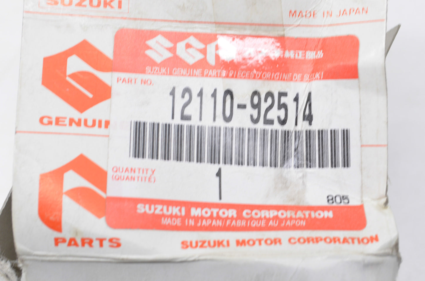 OEM Suzuki 12110-92514 Piston NOS