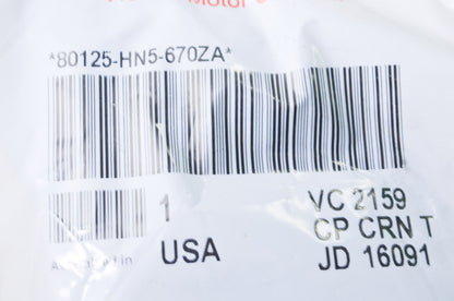 OEM Honda 80125-HN5-670ZA Cover NH1 NOS