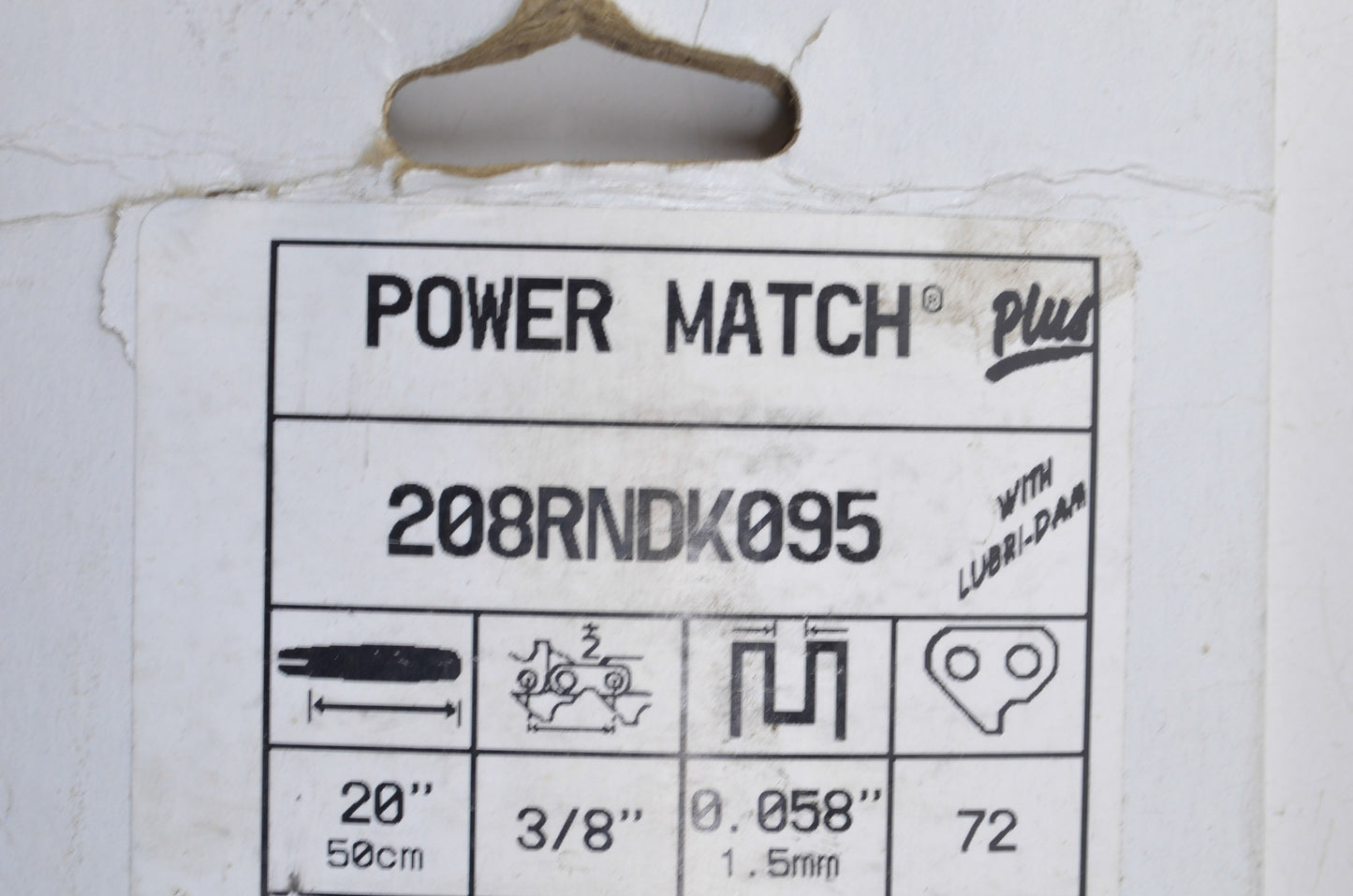 New Oregon Power Match Plus Chainsaw Bar 3/8' Pitch .058' Gauge 20' NOS