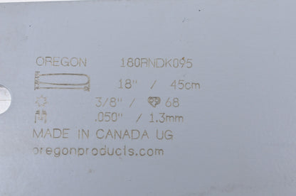 New Oregon Power Match Plus Chainsaw Bar 3/8' Pitch .050' Gauge 18' NOS